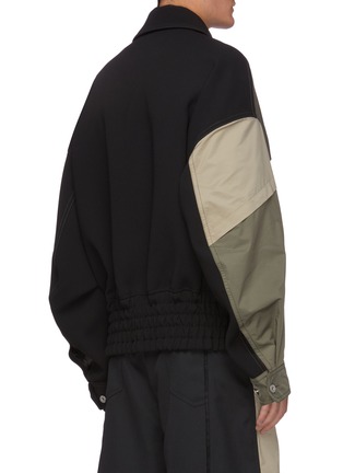 Back View - Click To Enlarge - FENG CHEN WANG - Deconstructed Contrast Panel Cargo Pocket Jacket