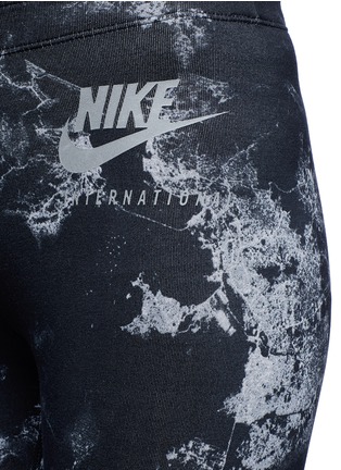 Detail View - Click To Enlarge - NIKE - 'Nike International' aerial print sports leggings