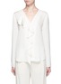 Main View - Click To Enlarge - THEORY - 'Jastrid' ruffle silk georgette blouse