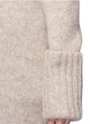 Detail View - Click To Enlarge - THEORY - 'Analiese' foldup cuff alpaca-wool long cardigan