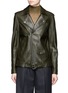 Main View - Click To Enlarge - THEORY - 'Tralsmin' belted lambskin leather moto jacket