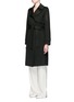 Front View - Click To Enlarge - THEORY - 'Oaklane' belted wool-cashmere coat