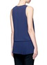 Back View - Click To Enlarge - THEORY - 'Anastaza' pleat hem crepe top