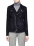 Main View - Click To Enlarge - THEORY - 'Tralsmin' belted moto lambskin suede jacket