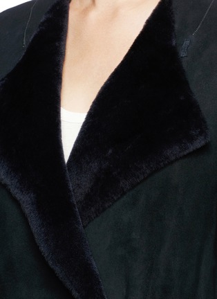 Detail View - Click To Enlarge - THEORY - 'Nyma F' reversible lambskin shearling coat