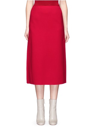 Main View - Click To Enlarge - THEORY - 'Kizel' high waist double face virgin wool skirt