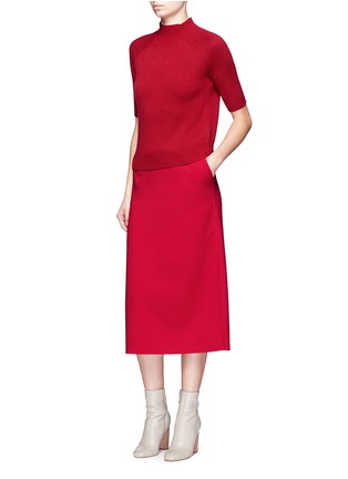 Figure View - Click To Enlarge - THEORY - 'Jodi B' short sleeve cashmere sweater