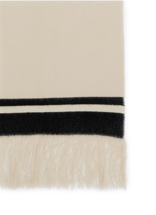 Detail View - Click To Enlarge - ISABEL MARANT - 'Carlyn' stripe cashmere knit blanket scarf