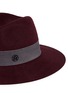 Detail View - Click To Enlarge - MAISON MICHEL - 'Hanrietta' swirl rabbit furfelt fedora hat