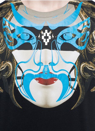 Detail View - Click To Enlarge - MARCELO BURLON - 'Del Bolson' mask print cotton T-shirt