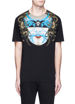 Main View - Click To Enlarge - MARCELO BURLON - 'Del Bolson' mask print cotton T-shirt
