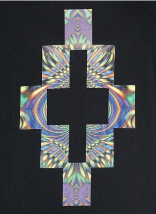 Detail View - Click To Enlarge - MARCELO BURLON - 'Mercedario' psychedelic logo print T-shirt