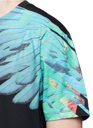 Detail View - Click To Enlarge - MARCELO BURLON - 'Lonquimay' wing print cotton T-shirt