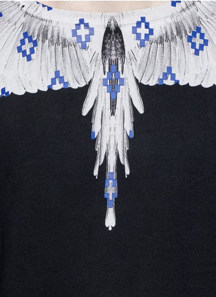 Detail View - Click To Enlarge - MARCELO BURLON - 'Pelarco' wing print sweatshirt