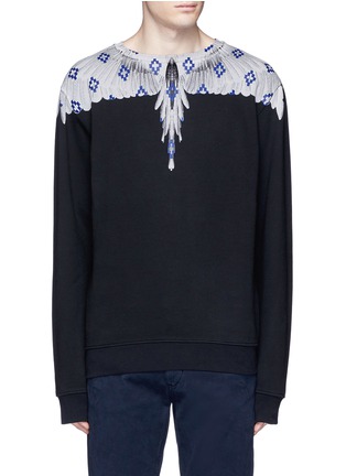 Main View - Click To Enlarge - MARCELO BURLON - 'Pelarco' wing print sweatshirt