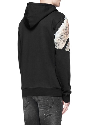 Back View - Click To Enlarge - MARCELO BURLON - 'Cruces' animal print hoodie