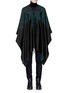 Main View - Click To Enlarge - MARCELO BURLON - 'Aserel' reversible wing jacquard poncho