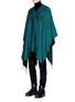 Figure View - Click To Enlarge - MARCELO BURLON - 'Aserel' reversible wing jacquard poncho