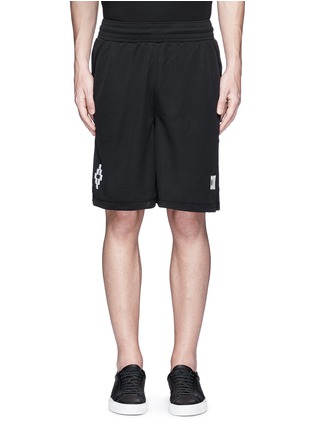 Main View - Click To Enlarge - MARCELO BURLON - 'Sajama' sports mesh shorts