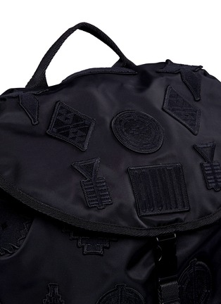 Detail View - Click To Enlarge - MARCELO BURLON - 'Pissis' icon patch backpack