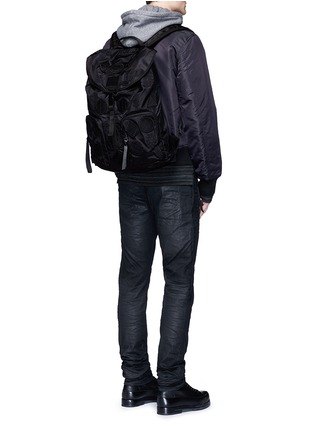 Figure View - Click To Enlarge - MARCELO BURLON - 'Pissis' icon patch backpack