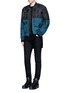 Figure View - Click To Enlarge - MARCELO BURLON - 'Alpha Industries' colourblock patch embroidery bomber jacket