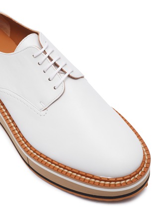 Detail View - Click To Enlarge - CLERGERIE - 'Brook' Lambskin Leather Platform Derby Shoes