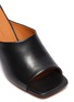 Detail View - Click To Enlarge - CLERGERIE - 'Jodie' Heeled Lambskin Leather Mules