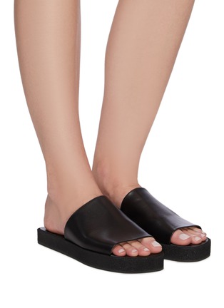 Figure View - Click To Enlarge - CLERGERIE - 'Gao' Wide Strap Platform Mules