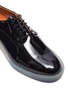 Detail View - Click To Enlarge - CLERGERIE - 'Roma' Patent Leather Transparent Welt Derby Shoes