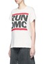 Front View - Click To Enlarge - MADEWORN - 'Run DMC' hand distressed slogan T-shirt