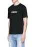 Front View - Click To Enlarge - PALM ANGELS - Glitter logo print T-shirt
