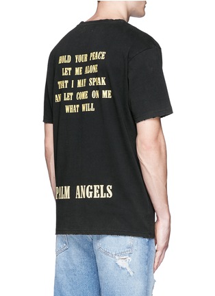 Back View - Click To Enlarge - PALM ANGELS - 'LEGALIZE IT' print T-shirt