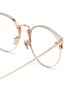 Detail View - Click To Enlarge - LINDA FARROW - Horn rimmed frame optical glasses