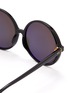Detail View - Click To Enlarge - LINDA FARROW - Round acetate frame sunglasses