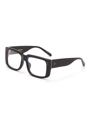 Main View - Click To Enlarge - LINDA FARROW - Morrison' oversized rectangular optical glasses