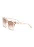 Main View - Click To Enlarge - LINDA FARROW - 'Freya' oversized square frame sunglasses