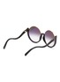 Figure View - Click To Enlarge - LINDA FARROW - Florence' half rim round frame sunglasses