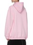 Back View - Click To Enlarge - BALENCIAGA - Slit Sleeve Cotton Hoodie