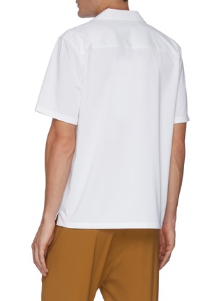 Back View - Click To Enlarge - THEORY - 'Noll' Chest Pocket Short Sleeve Shirt
