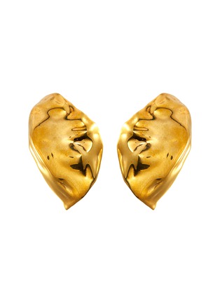 Main View - Click To Enlarge - MISHO - Flow' gold plated ear caps