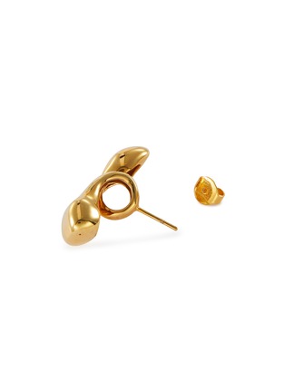 Detail View - Click To Enlarge - MISHO - Pebble' gold plated airpod earrings