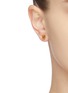 Figure View - Click To Enlarge - MISHO - Minimal Tiny' Tubular gold plated airpod earrings