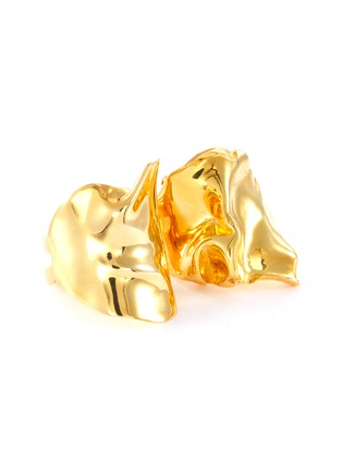 Main View - Click To Enlarge - MISHO - Flow' gold plated two-ring set