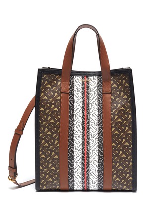 Main View - Click To Enlarge - BURBERRY - Mixed Anagram Print Canvas Tote