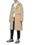 Figure View - Click To Enlarge - SOLID HOMME - Double lined oversized trench coat
