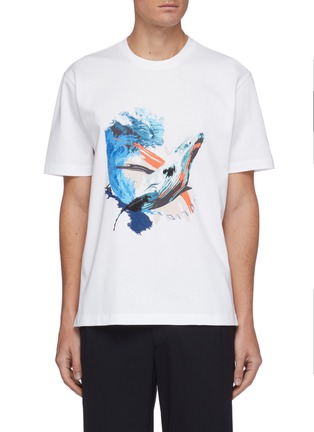 Main View - Click To Enlarge - SOLID HOMME - Bird graphic print T-shirt