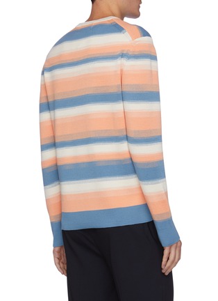Back View - Click To Enlarge - SOLID HOMME - Striped wool sweater