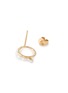 Detail View - Click To Enlarge - PERSÉE PARIS - 'The Rain Song' diamond pearl 18k gold earrings