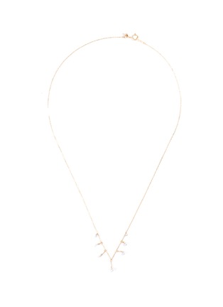 Main View - Click To Enlarge - PERSÉE PARIS - 'Danae' diamond 18k gold fringe necklace
